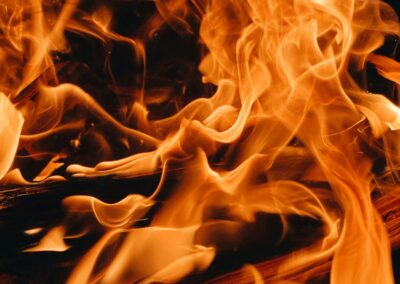 orange and yellow flame illustration