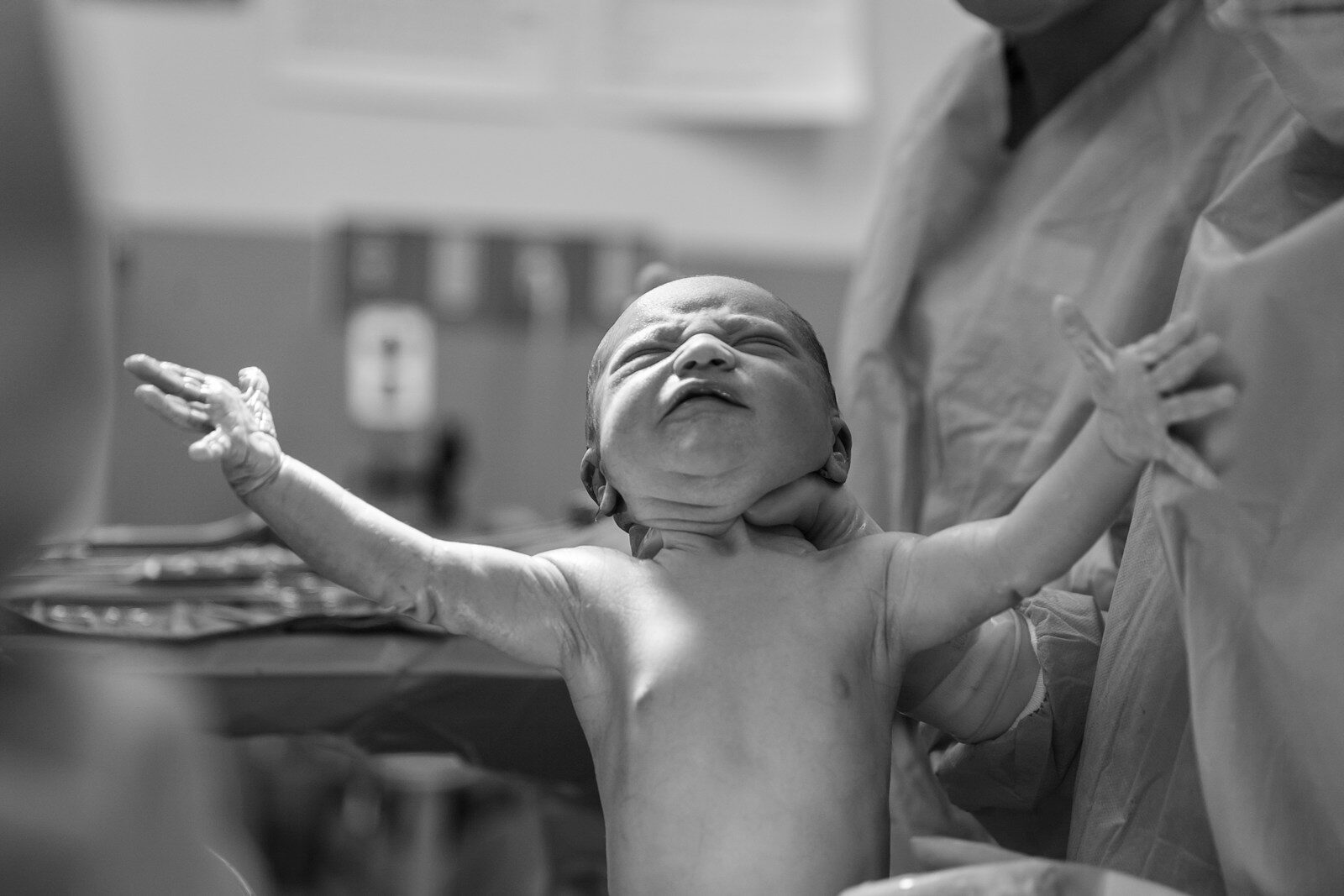 Photo by Alex Hockett grayscale photography of a new born baby